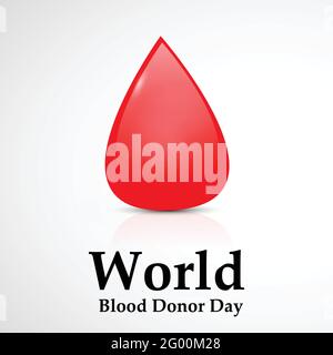 Hintergrund zum Weltblutspendetag Stock Vektor