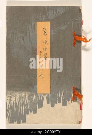 Welt der Künste - 9; Bijutsu Sekai - 9. Grauweißer Einband mit silberfarbenem Brückenbild von irisveld und orangefarbenem Titelstreifen; Innenteil, Inhaltsverzeichnis; 18 Blatt, nummeriert: 1 Text; 1-16, Bilder von Menschen, Tieren und Landschaften und ein paar Seitentexte; eine Seite Einführung und Inhaltsverzeichnis in englischer Sprache; Innenseiten-Cover, Kolophon. Stockfoto