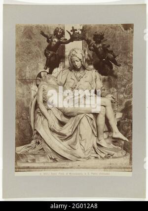 Geschnitzte pieta im Sint-Pieter, Rom; N. 862, EIN Roma. Pietà, Di Michelangelo, in S. Pietro (Vaticano). Piea von michelangelo. Stockfoto