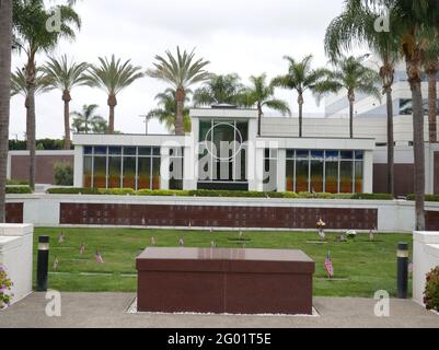 Garden Grove, California, USA 29. Mai 2021 EINE allgemeine Ansicht der Atmosphäre der Christ Cathedral, auch bekannt als Crystal Cathedral, in der Chapman Avenue 13280 am 29. Mai 2021 in Garden Grove, Kalifornien, USA. Foto von Barry King/Alamy Stockfoto Stockfoto