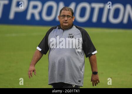 Fortaleza, Brasilien. Mai 2021. Guto, Manager von Ceara während des Fußballspiels der brasilianischen Liga (Campeonato Brasileiro Serie A) zwischen Ceara und Gremio in der Castelao Arena in Fortaleza, Brasilien. Kredit: SPP Sport Pressefoto. /Alamy Live News Stockfoto