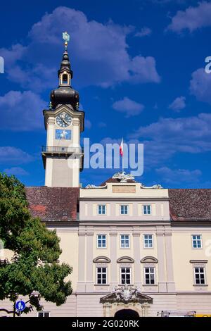 Linzer Landhaus ist ein Renaissance-gebäude in Linz, Österreich. Linz Landhaus ist der Sitz der Oberösterreichischen Landesregierung. Stockfoto