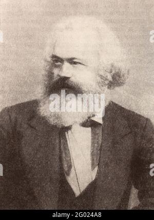 Karl Marx. Foto von 1872. Stockfoto