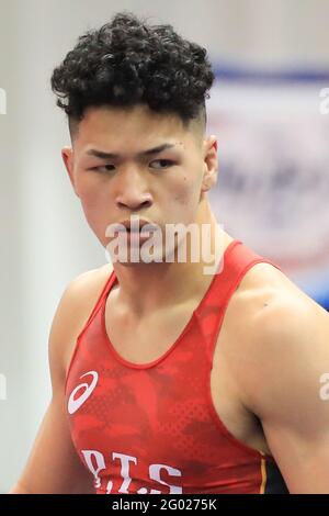Komazawa Olympic Park Gymnasium, Tokio, Japan. Mai 2021. Satoki Mukai, 30. MAI 2021 - Wrestling : Meiji Cup All Japan Selection Championship Männer's Greco-Roman -82 kg Finale im Komazawa Olympic Park Gymnasium, Tokyo, Japan. Quelle: AFLO SPORT/Alamy Live News Stockfoto