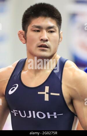 Komazawa Olympic Park Gymnasium, Tokio, Japan. Mai 2021. Tomohiro Inoue, 30. MAI 2021 - Wrestling : Meiji Cup All Japan Selection Championship Männer's Greco-Roman -72kg Final at Komazawa Olympic Park Gymnasium, Tokyo, Japan. Quelle: AFLO SPORT/Alamy Live News Stockfoto