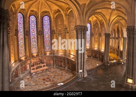 FRANKREICH. NORD (59) LILLE - KATHEDRALE NOTRE DAME DE LA TREILLE : DIE NÖRDLICHEN SEITEN DER APSIDEN. Stockfoto