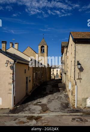 Befestigung von Vauban, die die Stadt Mont-Louis (Pyrenäen Orientales, Ozitanien, Frankreich) Stockfoto