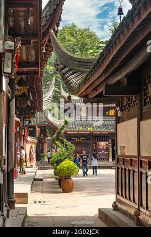 Kloster Wenshu, Chengdu, Sichuan, China Stockfoto