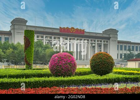 Nationales Museum von China auf dem Platz des Himmlischen Friedens, Peking, China Stockfoto