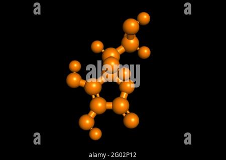 Vitamin C Ascorbinsäure Molekül 3D Rendering chemische Struktur Stockfoto