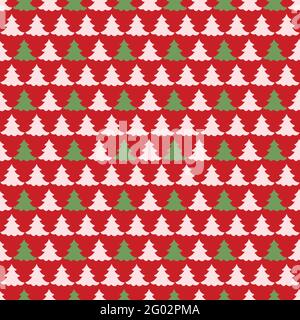 Weihnachtsbaum Vektor nahtlose Muster für Tapete, Textil, Oberfläche, Mode, Hintergrund, Fliese, Schreibwaren, Wohnkultur, Möbel usw. Stock Vektor