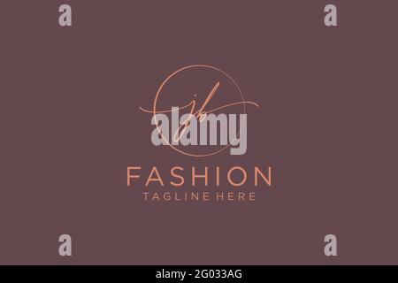 JB feminine Logo Schönheit Monogramm und elegantes Logo-Design, Handschrift Logo der ursprünglichen Signatur, Hochzeit, Mode, Blumen und botanischen mit kreativen Stock Vektor