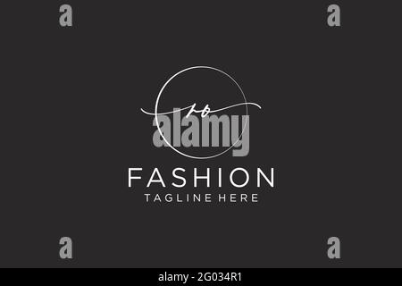 RO feminine Logo Schönheit Monogramm und elegantes Logo-Design, Handschrift Logo der ursprünglichen Signatur, Hochzeit, Mode, Blumen und botanischen mit kreativen Stock Vektor