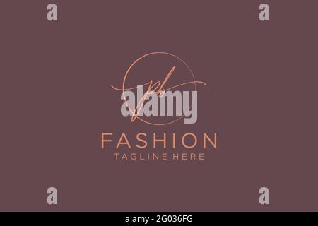 PB feminine Logo Schönheit Monogramm und elegantes Logo-Design, Handschrift Logo der ursprünglichen Signatur, Hochzeit, Mode, Blumen und botanischen mit kreativen Stock Vektor