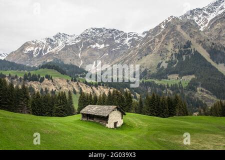 Schweiz, Giro d'Italia 2021, Etappe Verbania-Valle Spluga-Alpe Motta, Pass San Bernardino Stockfoto