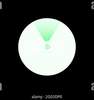 GPS-Position. Grünes Einfaches Isoliertes Symbol. Vektorgrafik Stock Vektor