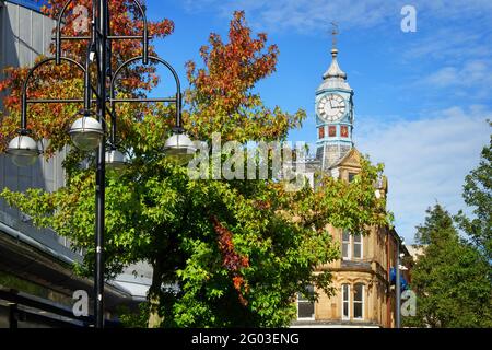 Großbritannien, South Yorkshire, Doncaster, Clock Corner am Frenchgate Stockfoto