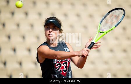 Elina Svitolina aus der Ukraine beim Training vor dem Roland-Garros 2021, Grand Slam Tennisturnier, Qualifying, am 28. Mai 2021 im Roland-Garros-Stadion in Paris, Frankreich - Foto Rob Prange / Spanien DPPI / DPPI / LiveMedia Stockfoto