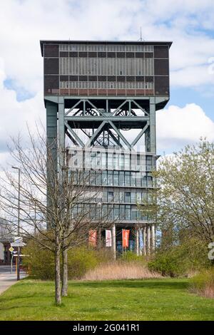 Shafthead Tower, Bergbauminister Stein, Dortmund, , Ruhrgebiet, Nordrhein-Westfalen, Deutschland, Europa Stockfoto