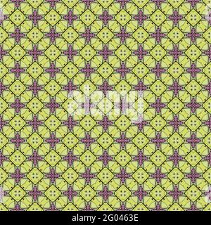 Farbmuster Textur. Farbenfrohe ornamentale Grafik-Dessin. Mosaikverzierungen. Mustervorlage. Vektorgrafik. Stock Vektor