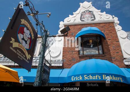 Erick Schat's Bakery ist eine berühmte Bäckerei in Bishop, Inyo County, CA, USA. Stockfoto