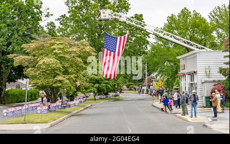 Shelter Island Memorial Day Parade, Shelter Island, NY Stockfoto