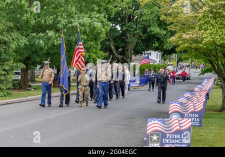 Shelter Island Memorial Day Parade, Shelter Island, NY Stockfoto