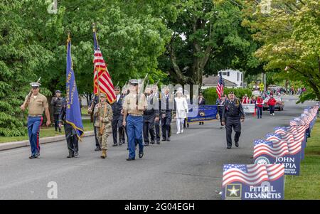 Shelter Island Memorial Day Parade, Shelter Island, NY Stockfoto