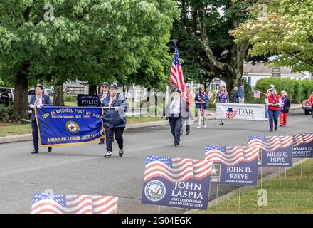 Shelter Island Memorial Day Parade, Shelter Island, NY Stockfoto