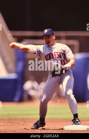 Minnesota Twins Spieler Chuck Knoblauch -- Bitte schreiben Sie dem Fotografen Kirk Schlea eine Gutschrift Stockfoto