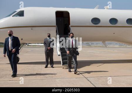 Berichtet: Verteidigungsminister Dr. Mark T. Esper kommt am 30. September 2020 in Tunis, Tunesien an. Stockfoto