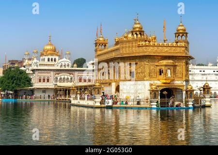 Golden Temple Harmandir Sahib, Amritsar, Punjab, Indien Stockfoto