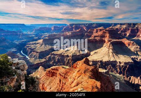 Spektakuläre Aussicht vom Mohave Point, South Rim, Grand Canyon National Park, Arizona Stockfoto