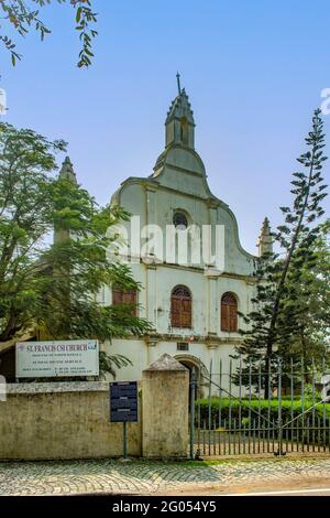 St. Francis Church, Fort Cochin, Kerala, Indien Stockfoto