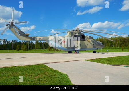 Patriot Park, Region Moskau, Russland, 22. Mai 2021. Sowjetischer Schwertransporthubschrauber MI-26 Stockfoto