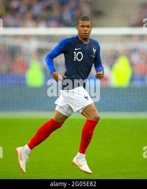 Aktenfoto vom 28-05-2018 von Kylian Mbappe-Lottin in Frankreich. Ausgabedatum: Dienstag, 1. Juni 2021. Stockfoto
