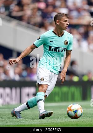 Aktenfoto vom 04-08-2019 von Inter Mailands Nicolo Barella. Ausgabedatum: Dienstag, 1. Juni 2021. Stockfoto