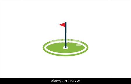 Golf Logo Vorlage Vektor Illustration Design Symbol Stock Vektor