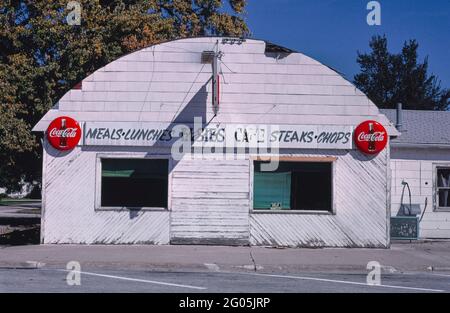 1980er Jahre Amerika - Todd's Cafe, Dakota City, Iowa 1987 Stockfoto