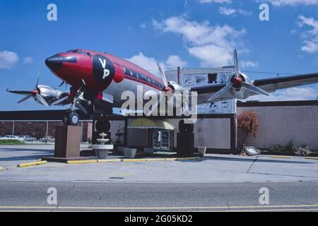 1980er Jahre Amerika - Village Place Crash Landing, New Orleans, Louisiana 1982 Stockfoto