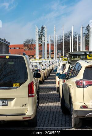 Warten Taxis In Berlin Stockfoto