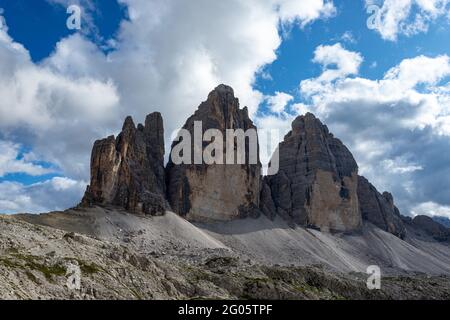 Tre Cime Stockfoto