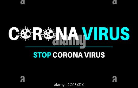 Covid-19 Corona-Virus-Vektor-Design. Stock Vektor