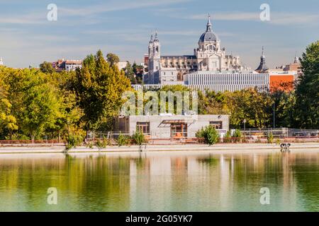 Almudena Kathedrale in Madrid, Spanien Stockfoto