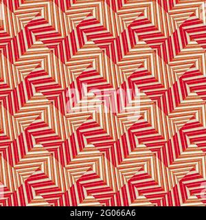 Nahtloses Muster mit geometrischen Chevron Stripes Stockfoto
