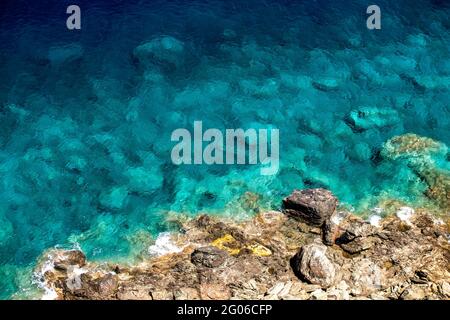 Ambeli Strand, Folegandros Insel, Kykladen, Ägäis, Griechenland, Europa Stockfoto