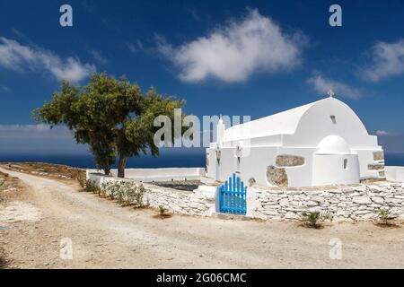 Kleine Kirchen im Zentrum der Insel, Insel Folegandros, Kykladen, Ägäis, Griechenland, Europa Stockfoto