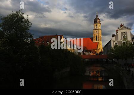 Amberg, Bayerm. Oberpfalz .ein Spaziergang durch das mittelalterliche Zentrum Ambergs verzaubert sowie Kulturliebhaber als auch Shoppingfreunde. Stockfoto