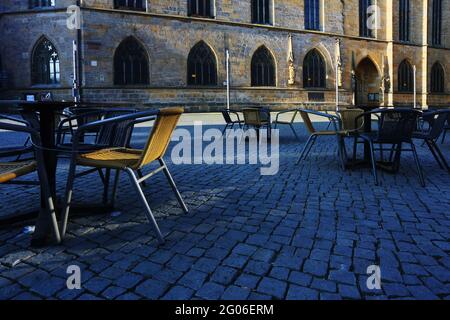 Amberg, Bayerm. Oberpfalz ein Spaziergang durch das mittelalterliche Zentrum Ambergs verzaubert sowie Kulturliebhaber als auch Shoppingfreunde. Stockfoto