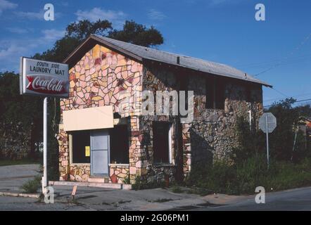 1980er Jahre Amerika - South Side Waschmatte, Pauls Valley, Oklahoma 1982 Stockfoto